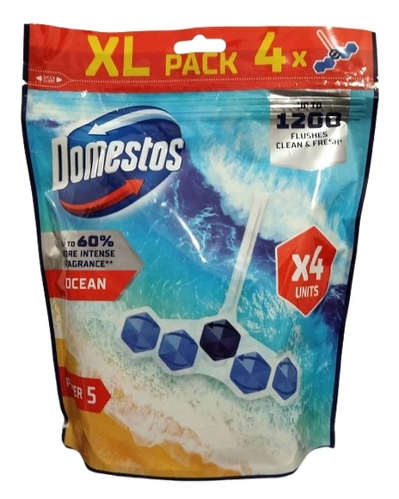 Domestos Toilet Block Ocean - 4 x 50g for freshness