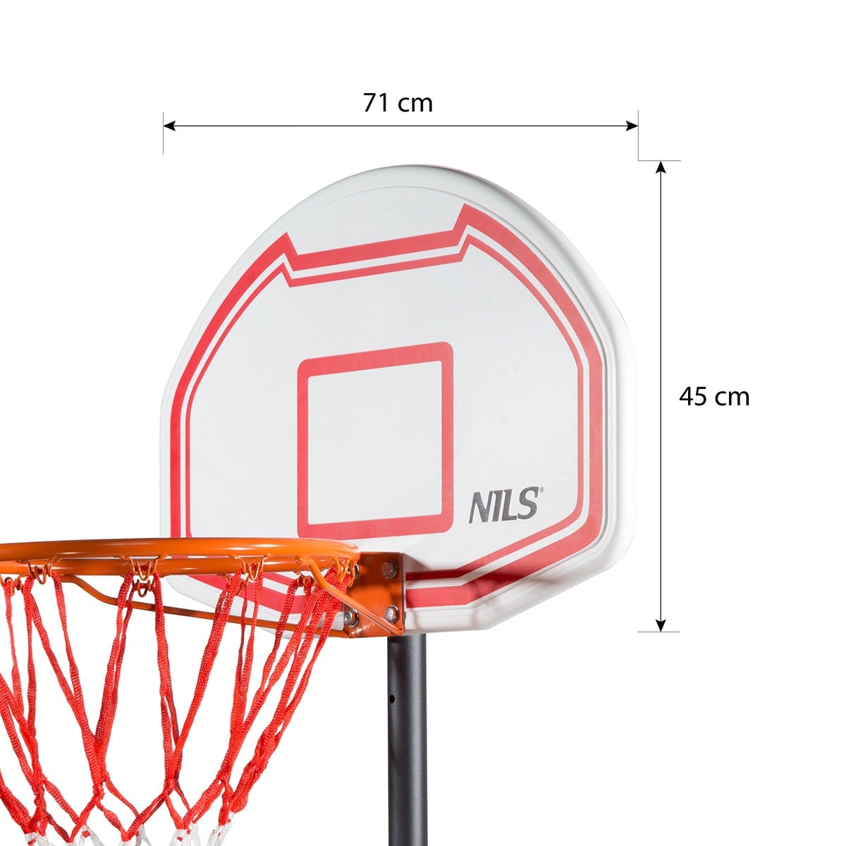 NILS ZDK018 Basketball hoop - adjustable height for everyone