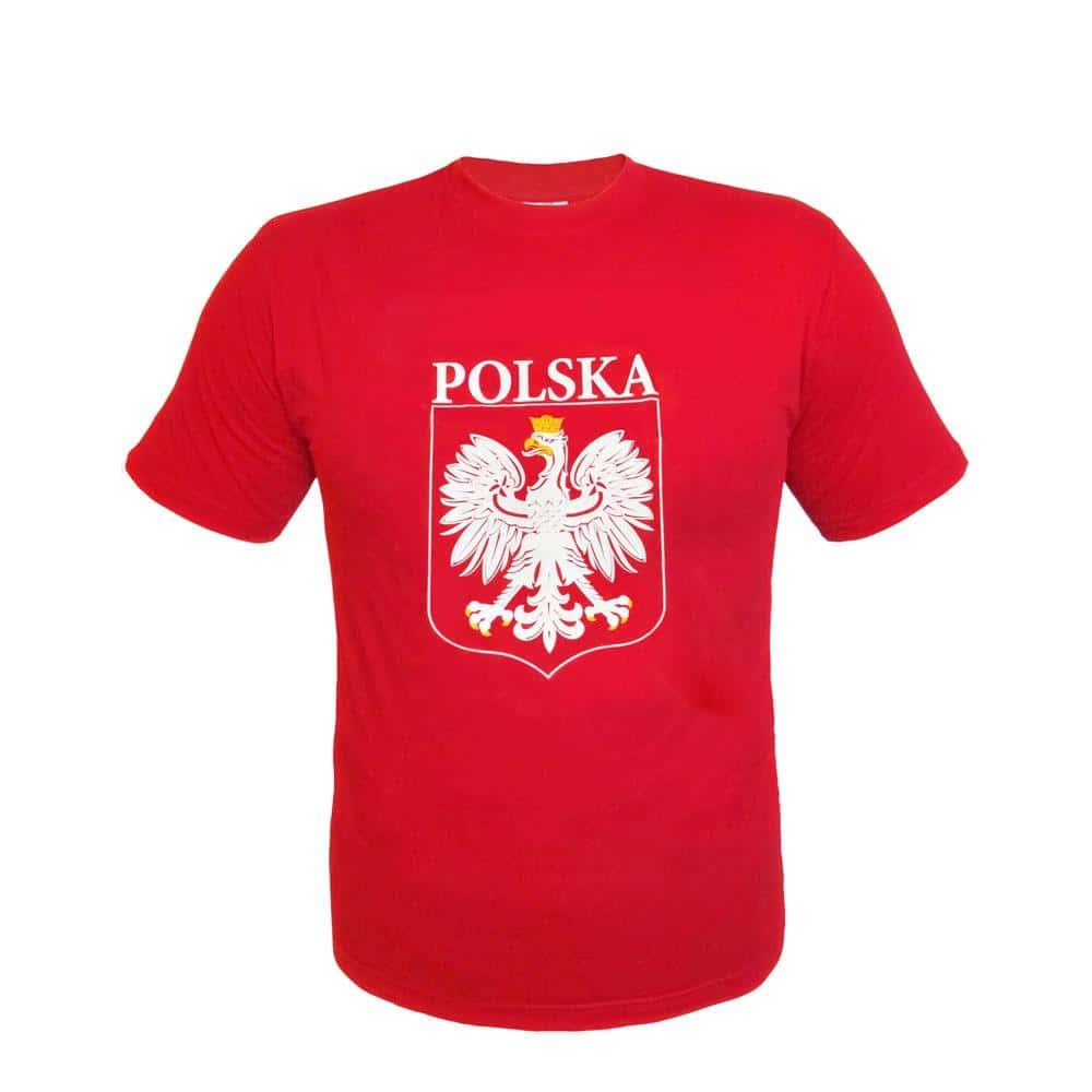 T-Shirt Red with Eagle Print Poland - Express your patriotism!
