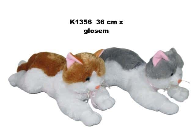 Kot glos - Plush cat mascot for playing 36 cm MIX