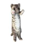 Standing cat dark gray 25 cm - decorative element for any interior