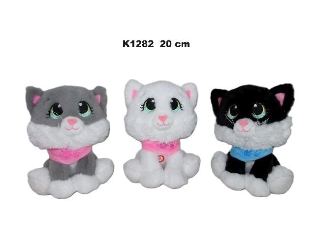 Cat with sound 20cm MIX - Plush friend for your child