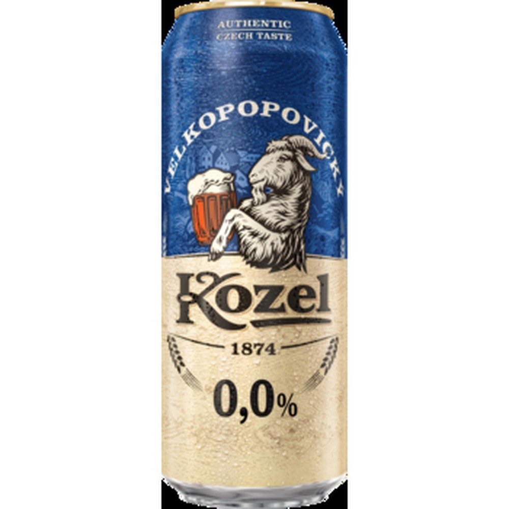Kozel 0.0% - Half-dark alcohol-free beer 500 ml