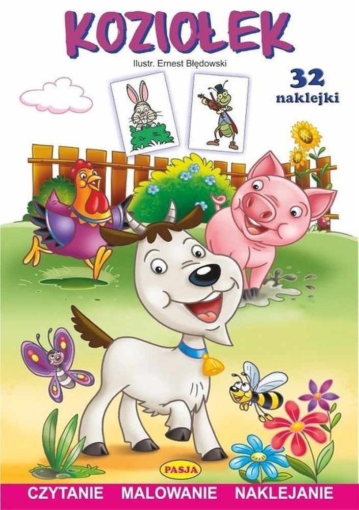 Koziołek - Ernest Błędowski - Illustrated book with stickers for children