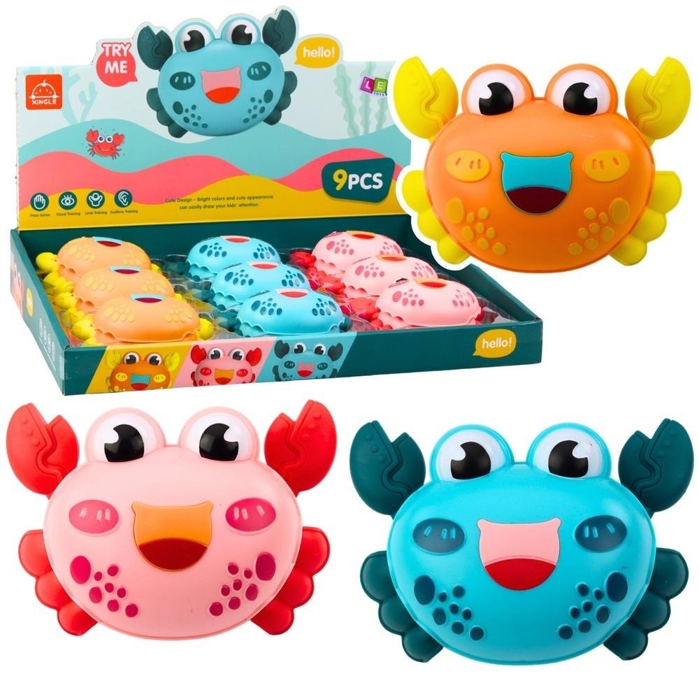 Interactive crab with drive - color mix - ideal for playing