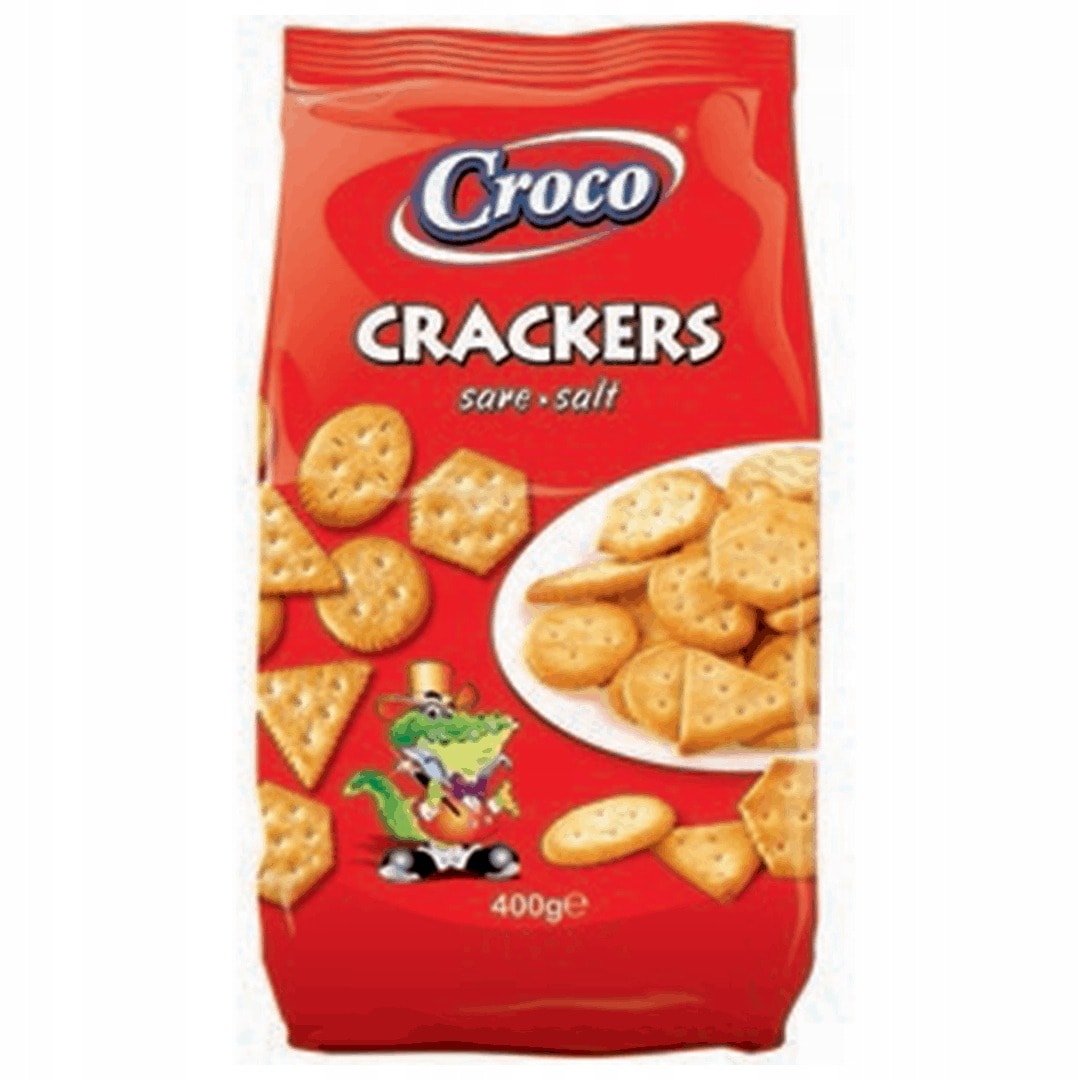 CROCO Salted Crackers 400 g - perfect as a snack