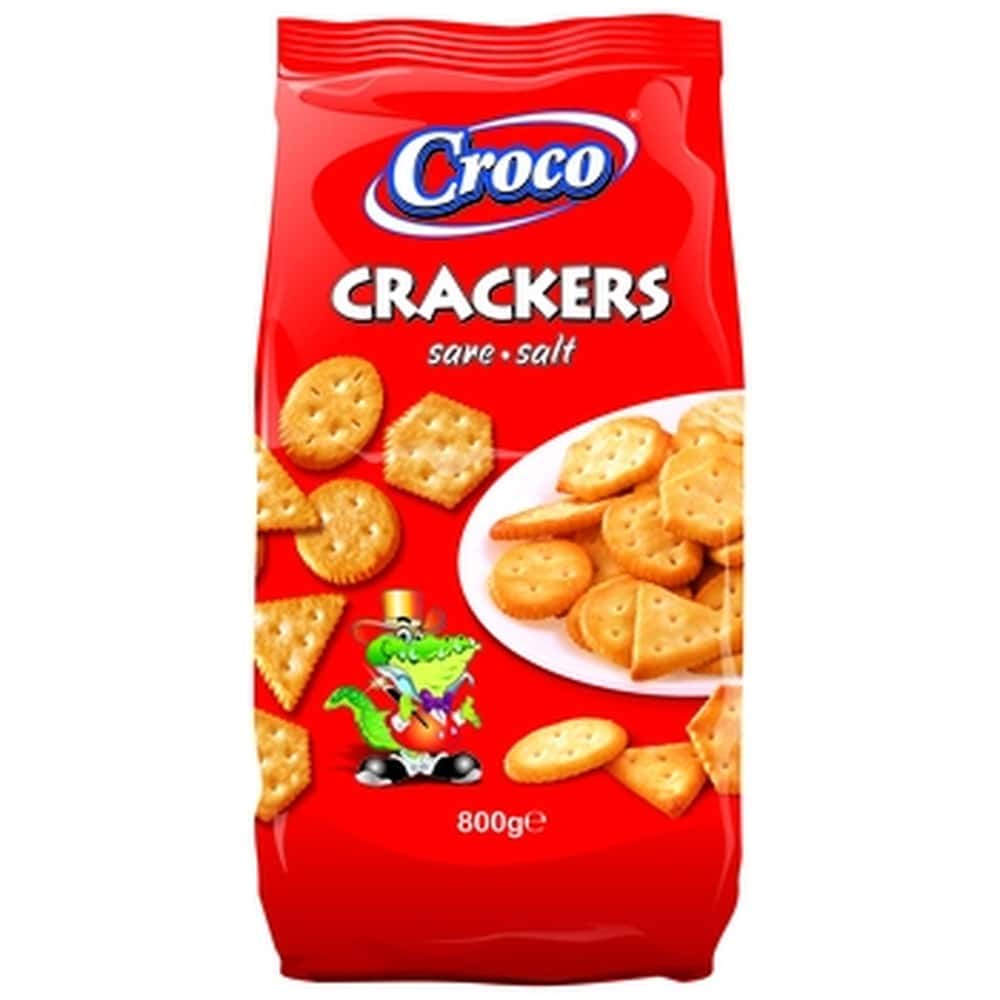 CROCO Salted Crackers 800 g - crispy snack for every occasion