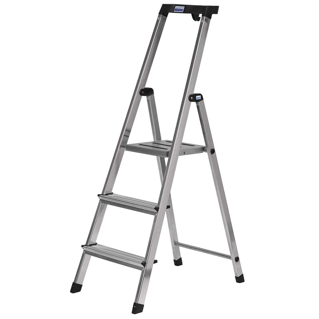 Krause Safety - 3-step freestanding ladder - ideal for home and garden