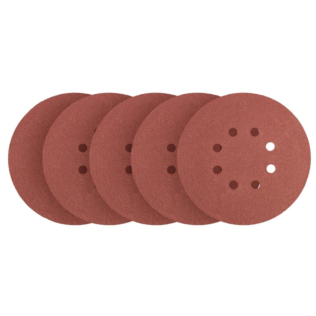 NEO TOOLS Abrasive sanding discs velcro 150 mm, P150, 5 pcs