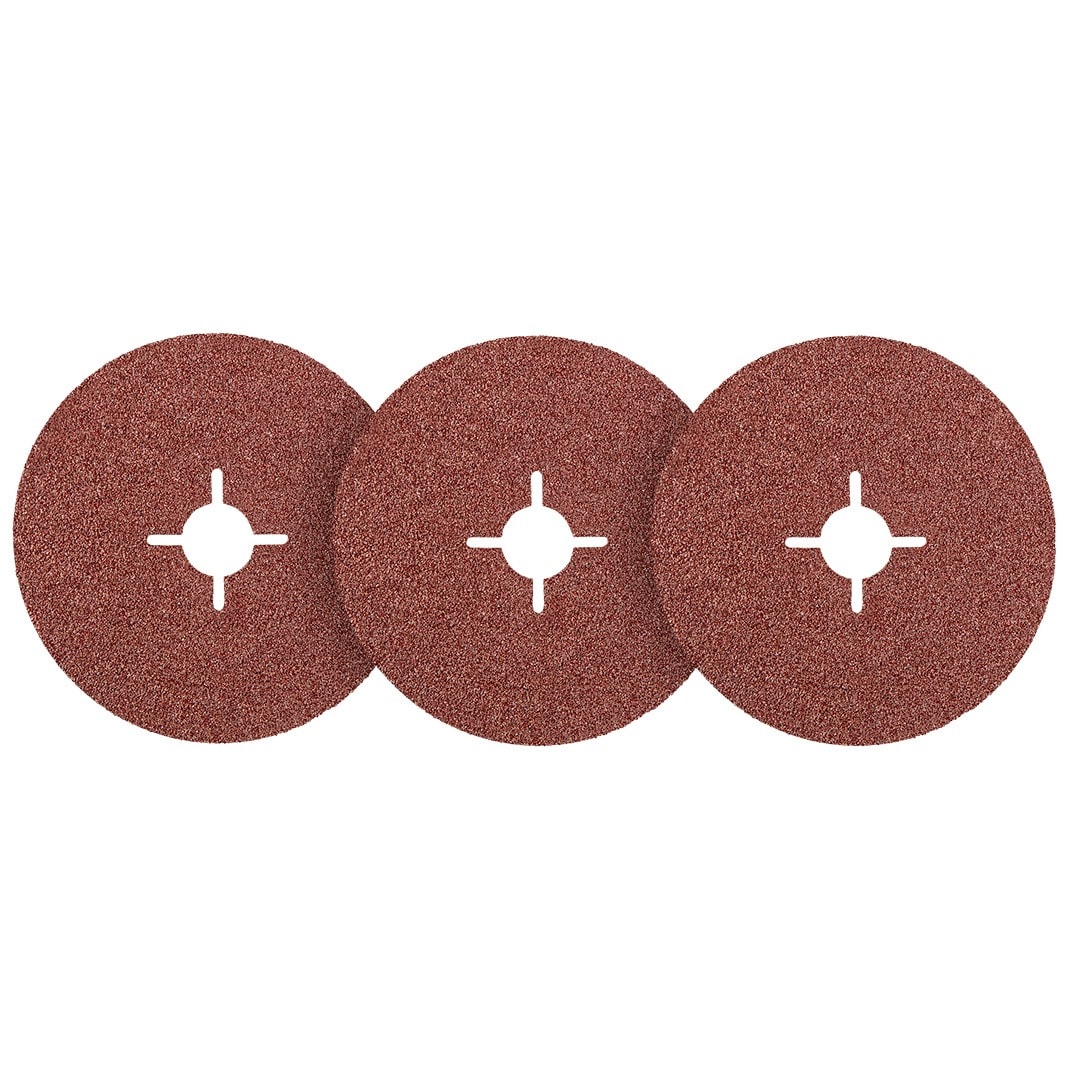 NEO TOOLS Fiber sanding discs 125 mm, K120, 3 pieces - for metal, wood and plastic