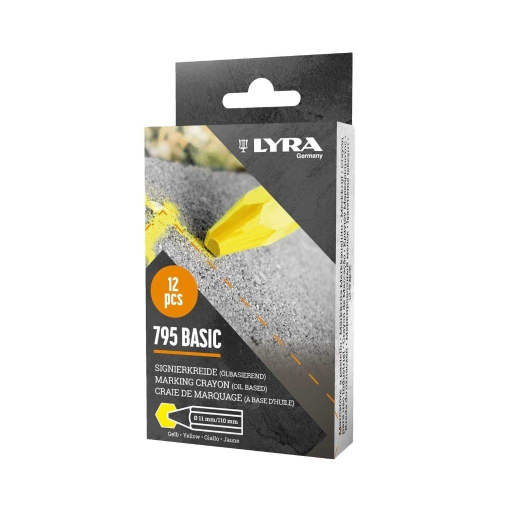 Economy Wax lubricant crayon Economy 795 yellow (12pcs)