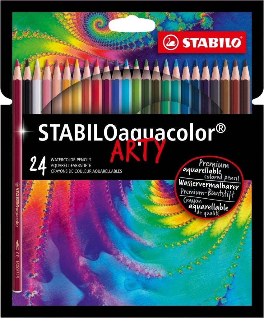 STABILO Aquacolor - Watercolor pencils 24 colors for every artist