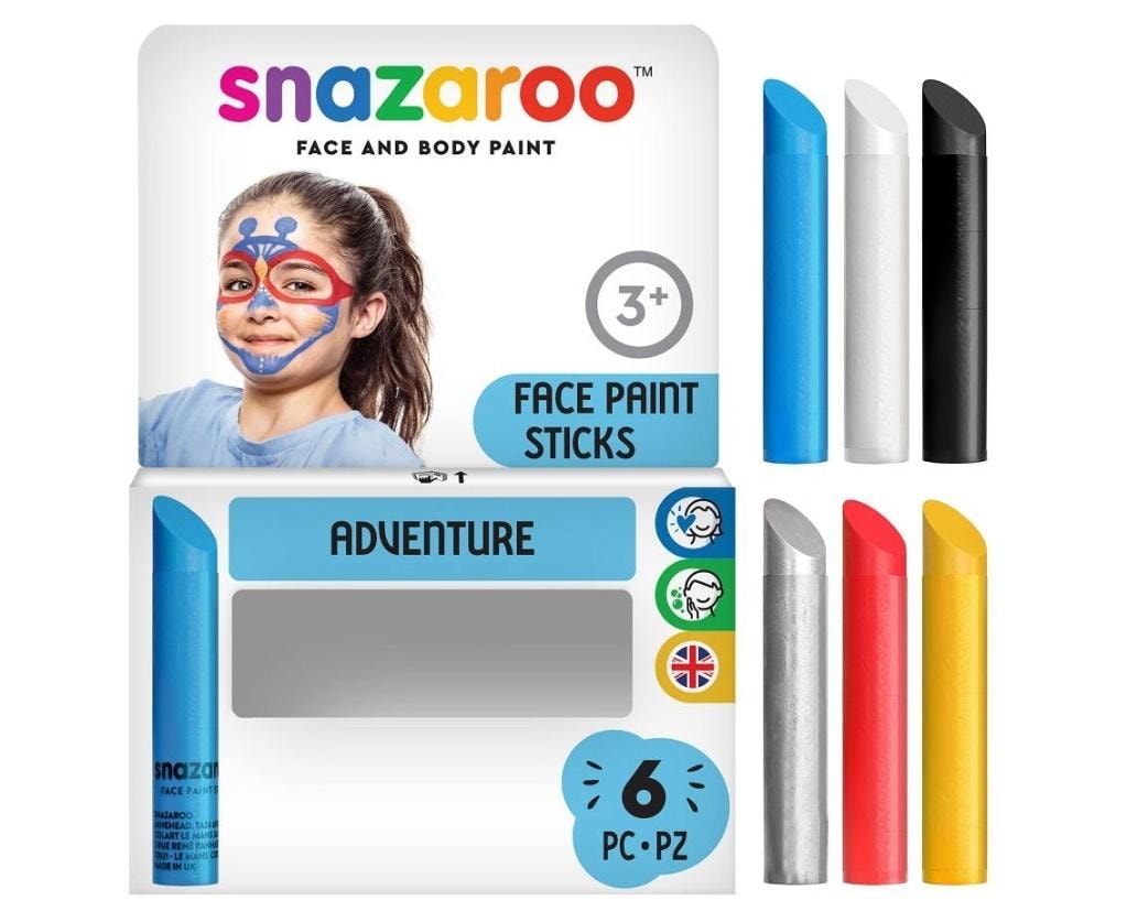 Snazaroo Face Painting Crayons for Boys - creative fun