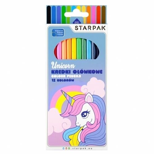 Starpak Colored pencils 12 colors Unicorn - perfect for drawing