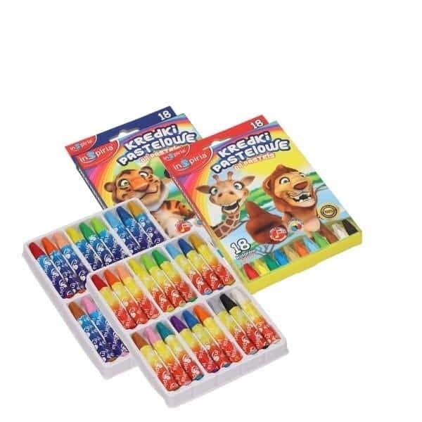 Inspiria Pastel crayons 18 colors - ideal for drawing and painting