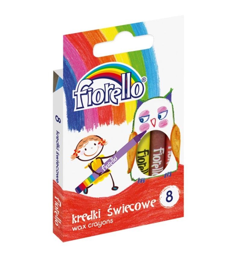 Fiorello Wax crayons 8 colors - develop creativity!
