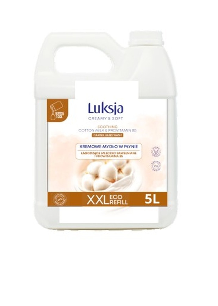 Luksja Cotton Milk - Creamy Liquid Soap 5L