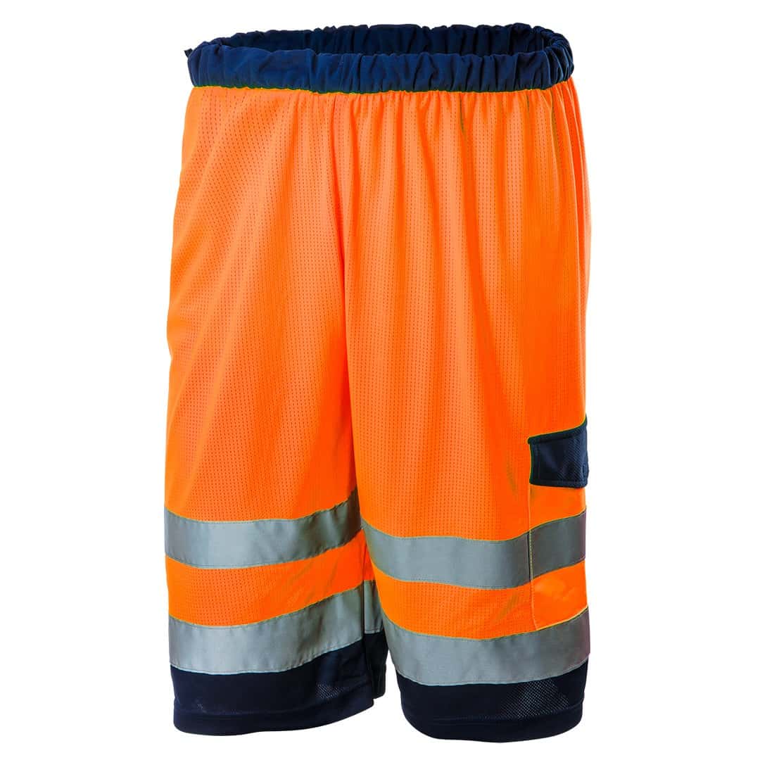 NEO High visibility orange mesh shorts size XL