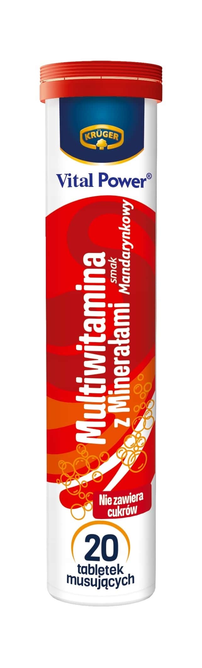 Kruger Multivitamin Effervescent with Minerals - 90g for energy and health
