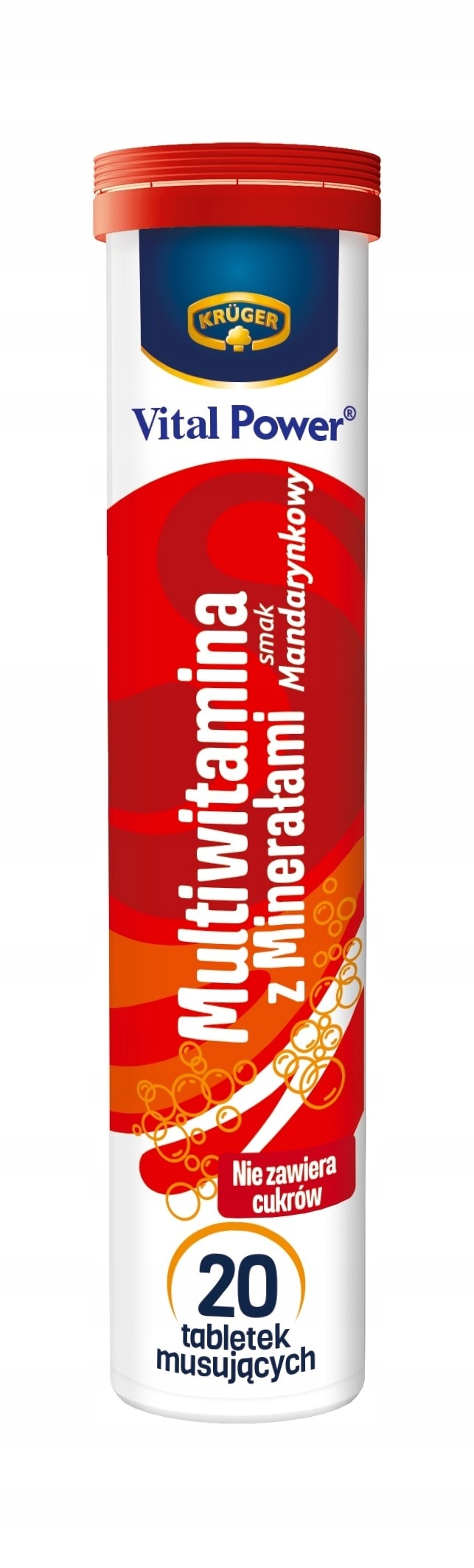 Kruger Multivitamin Effervescent with Minerals - 90g for energy and health