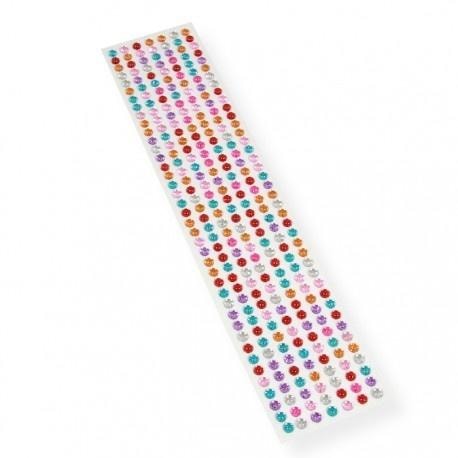 Polsirhurt Colorful self-adhesive crystals 6mm - ideal for decorations