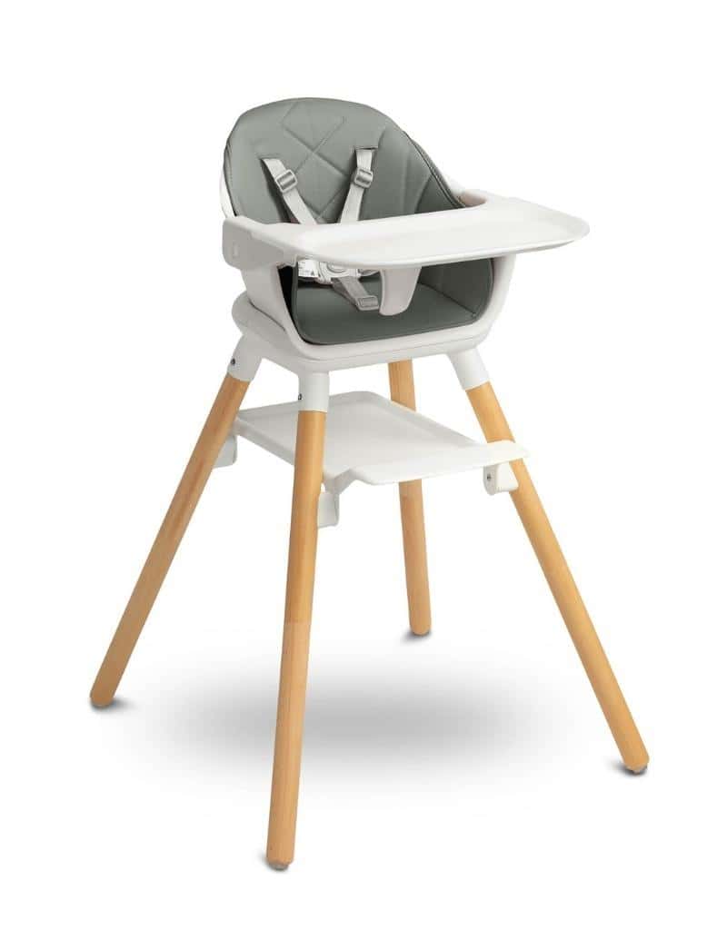 Bravo high chair gray - multifunctional and elegant