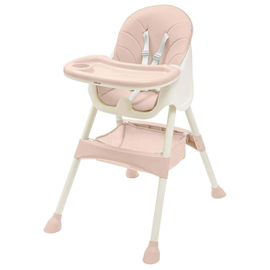 Baby Mix Nora high chair dusty pink - comfort and safety