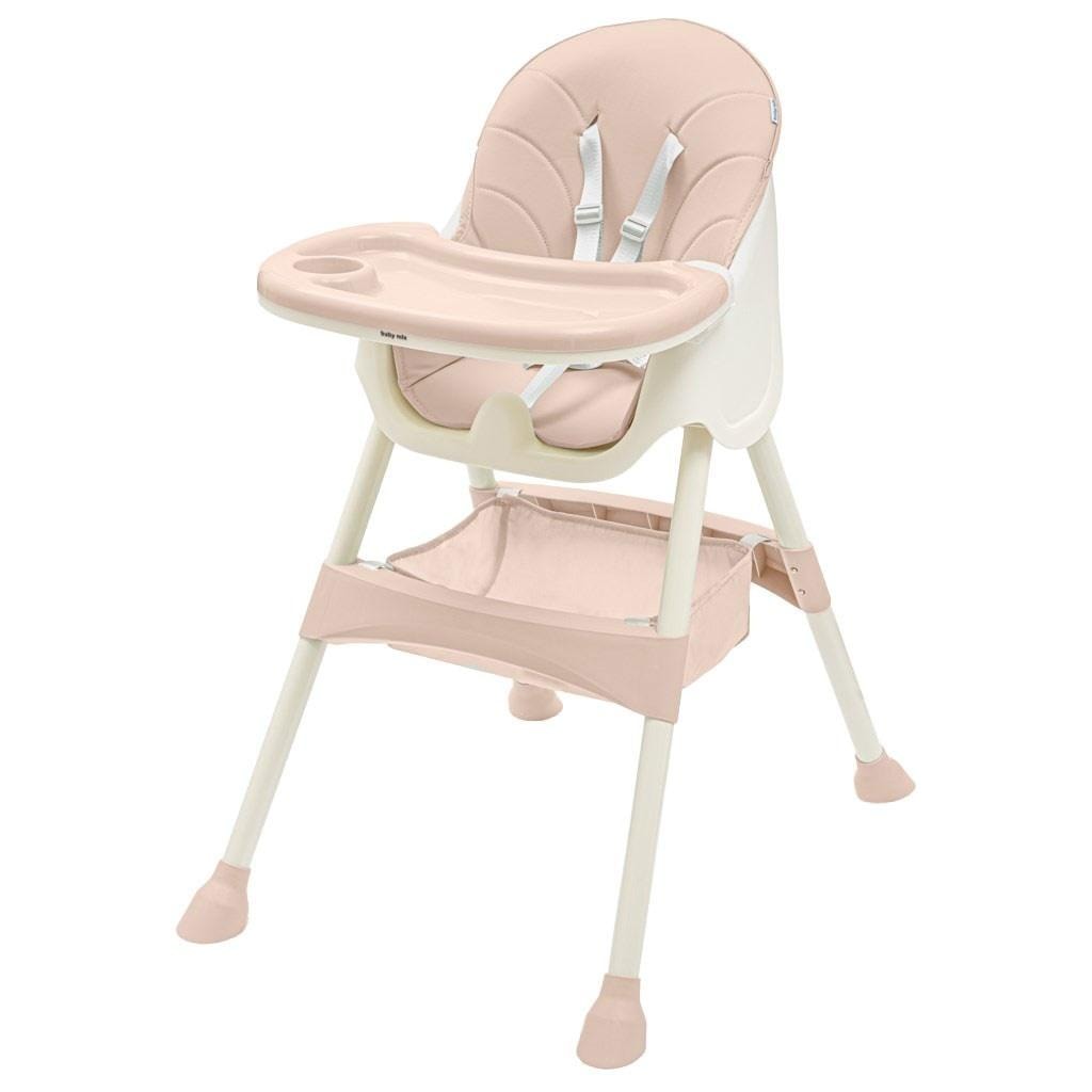 Baby Mix Nora high chair dusty pink - comfort and safety