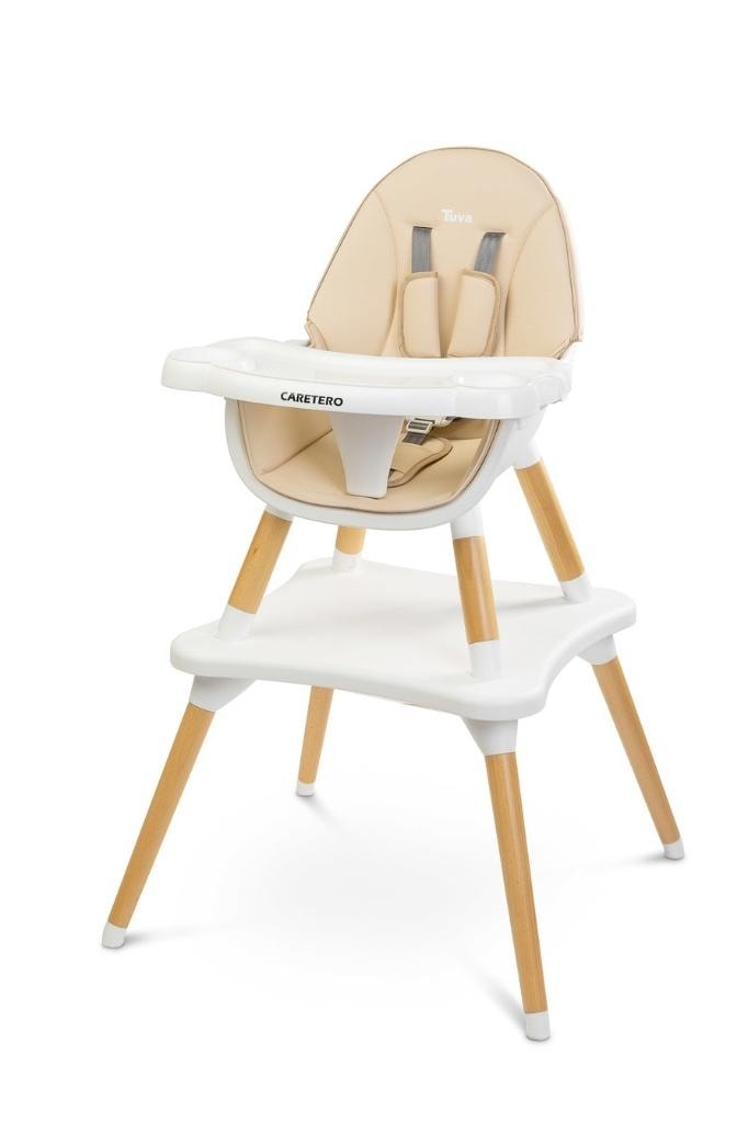 Caretero Tuva - Beige feeding chair for children