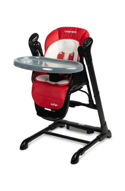 Caretero Indigo - High Chair and Swing Black Wine