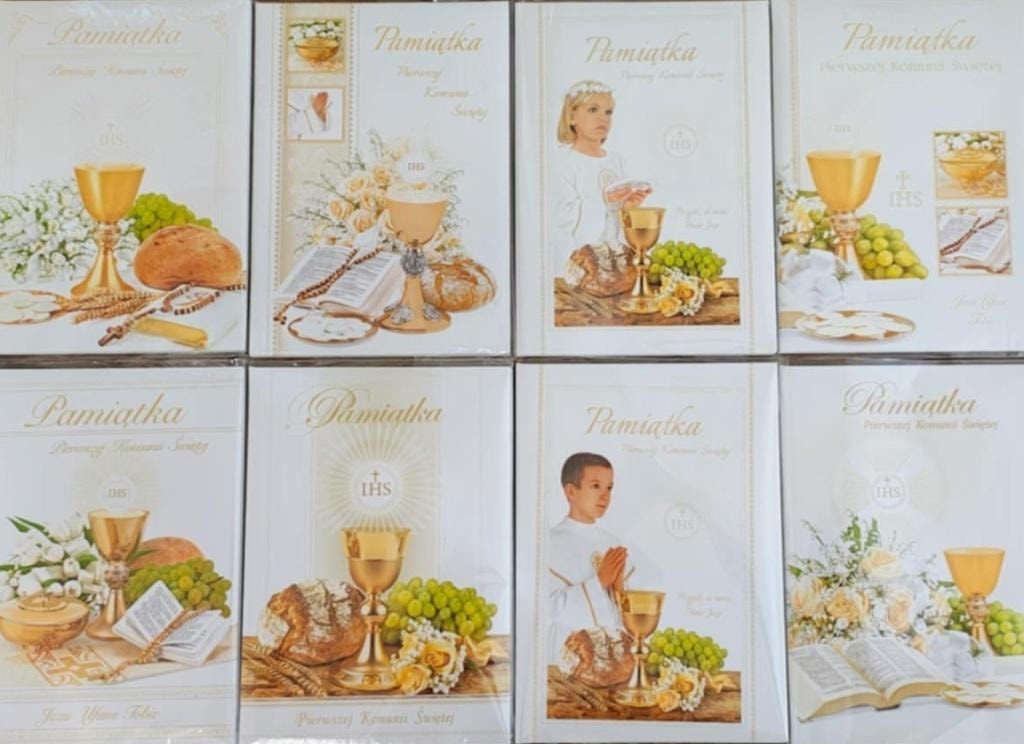 Glitter A5 booklet Communion MIX - First Communion souvenir