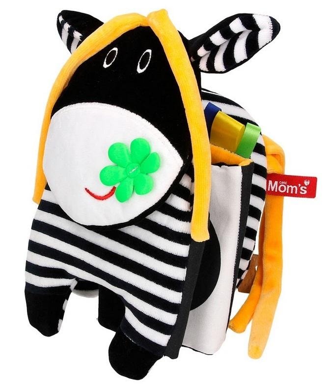 Mom's Care Cow - Soft sensory cot book