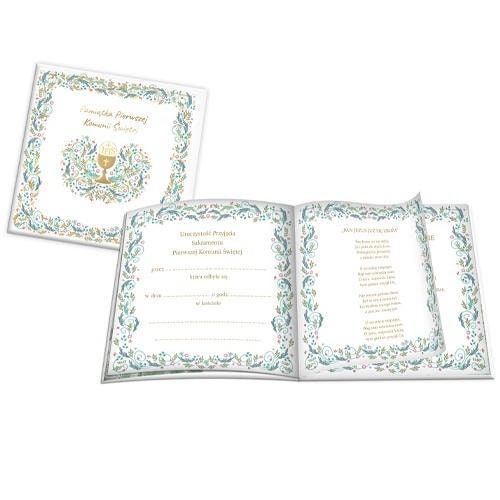 KWD Communion Book Souvenir IHS - perfect gift for First Communion