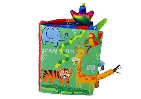 Leantoys Soft book jungle animals - educational toy for children