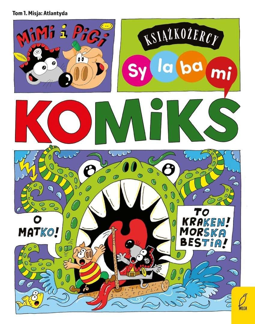 Robert Trojanowski Książkożercy Syllables Comic Mimi and Pigi - ideal for children