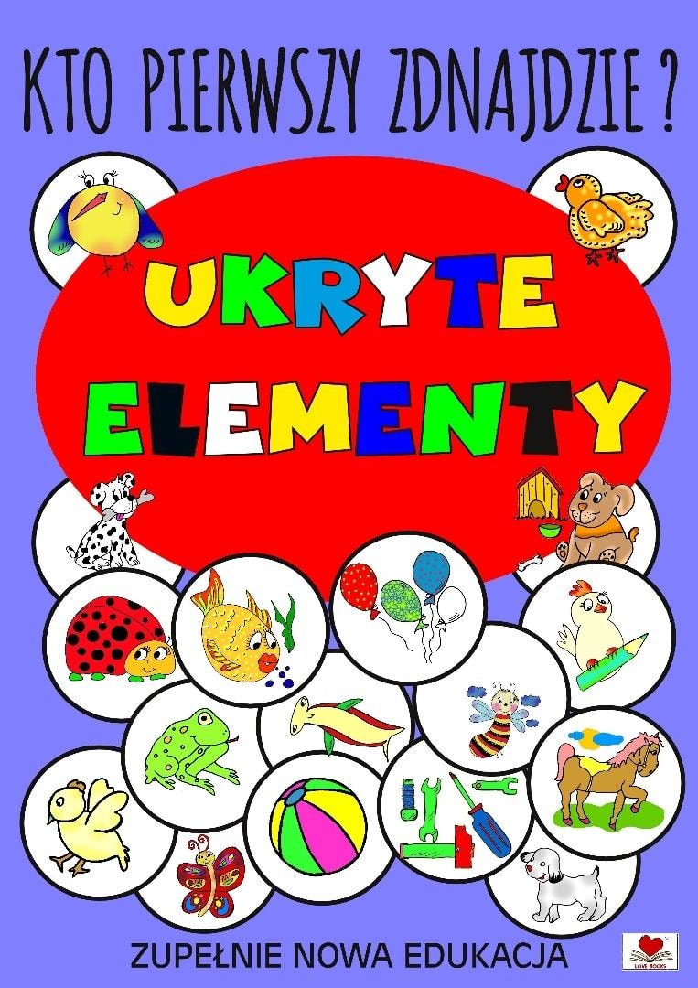 Love Books - Educational book Who finds hidden elements first?