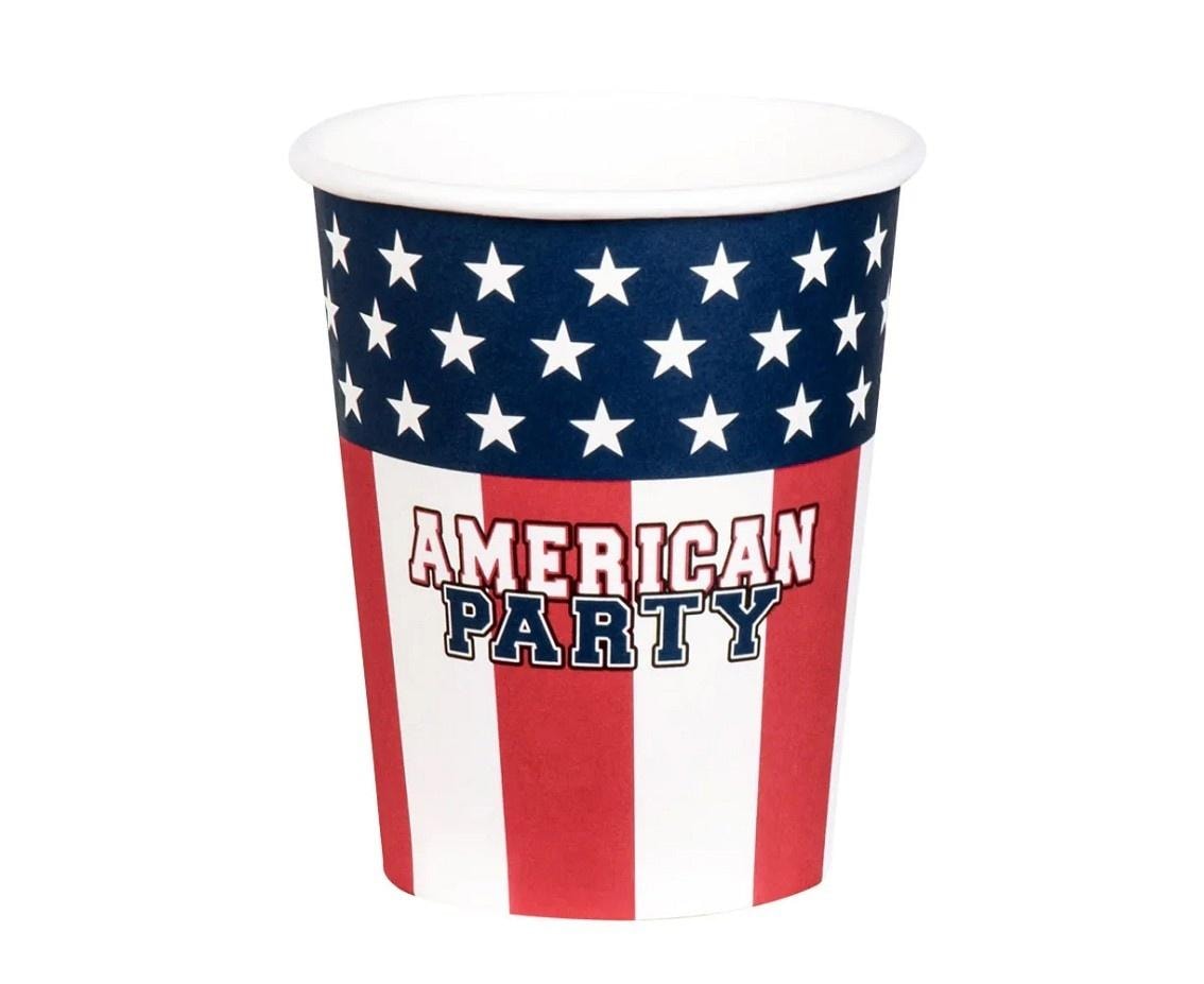 American Party Paper cups 210 ml - perfect for party