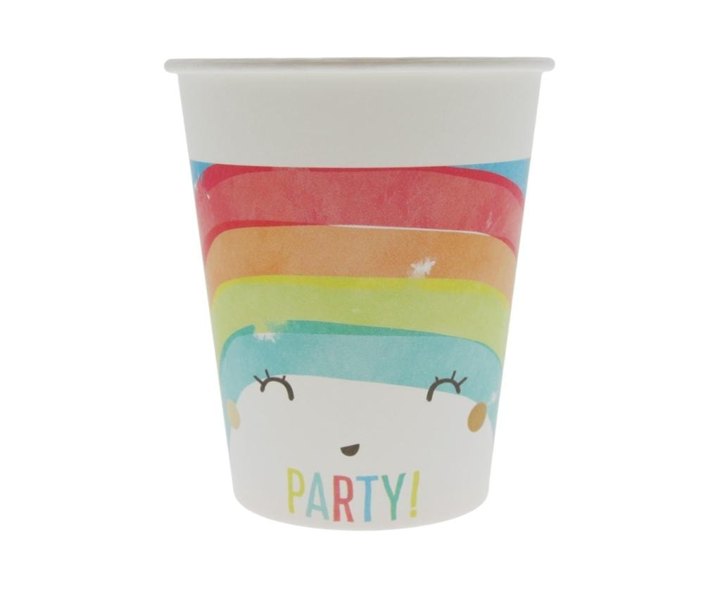 Rainbow Party Paper Cups - Rainbow joy for your party!