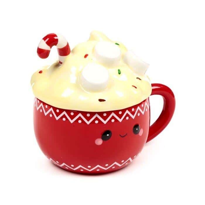Ceramic mug with lid Hot Chocolate Foodiemals - perfect as a gift