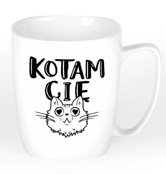 Nadwyraz.com Mug Kotam Cię - perfect gift for cat lovers