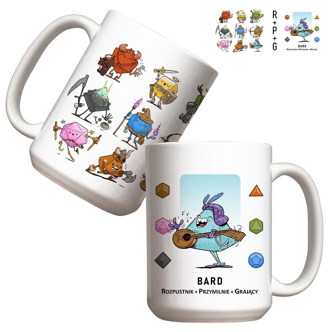 RPG Bard Mug - Perfect for Role-Playing Game Fans