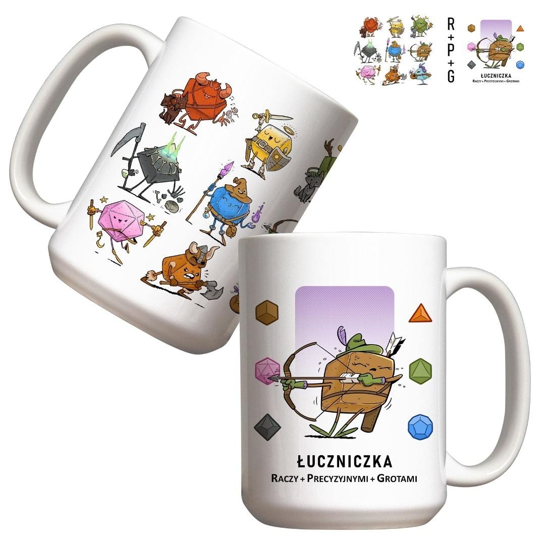 RPG Archer Mug - ceramic mug 440 ml perfect as a gift
