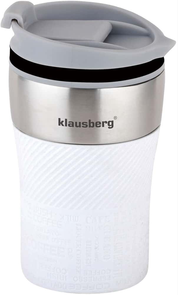 Klausberg Thermal mug white 280 ml - perfect as a gift