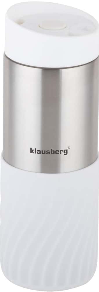 Klausberg Thermal mug white 420 ml - perfect as a gift