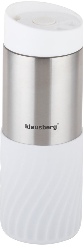 Klausberg Thermal mug white 420 ml - perfect as a gift