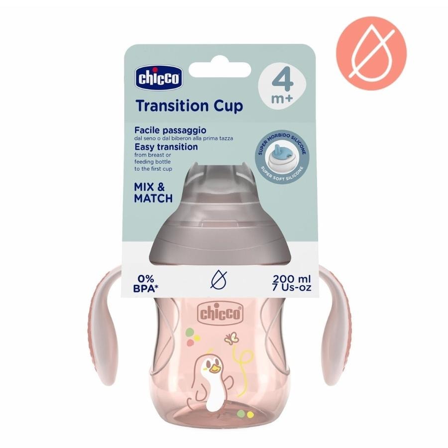 Chicco Training cup with soft spout - beige 200 ml perfect for your child