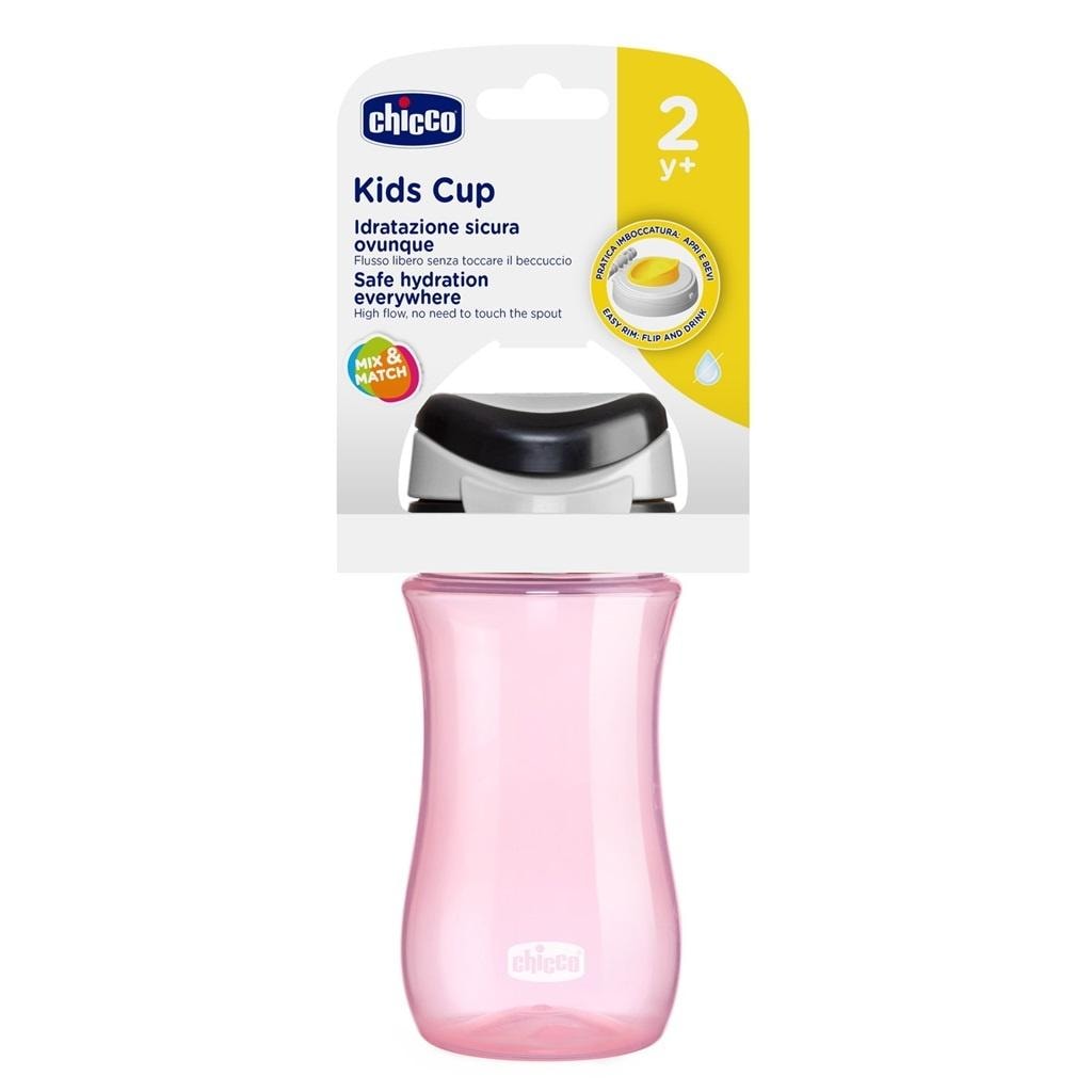 Cup with hard spout 350ml pink - perfect for your child