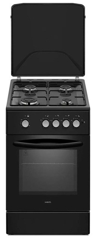 MPM Gas Cooker MPM-56-KGF-21/B Black - Reliability and Elegance