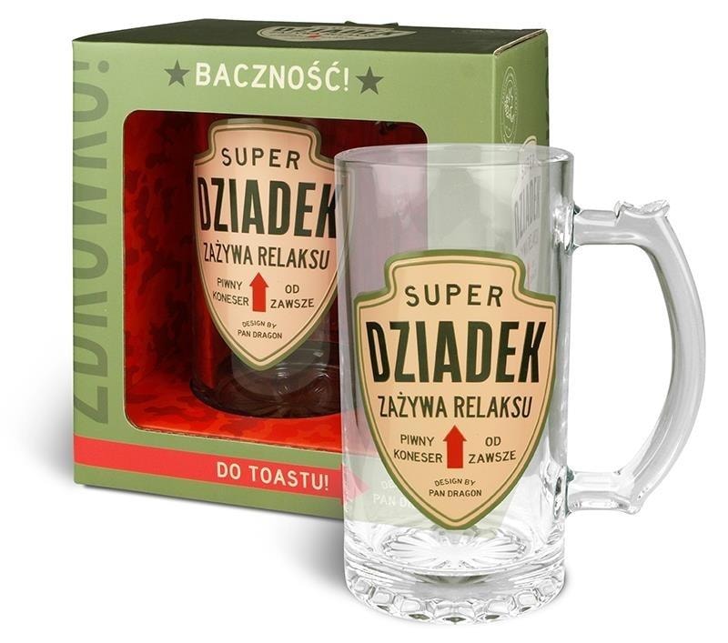 Champion Beer Mug Champion Dziadek - perfect gift for Grandfather