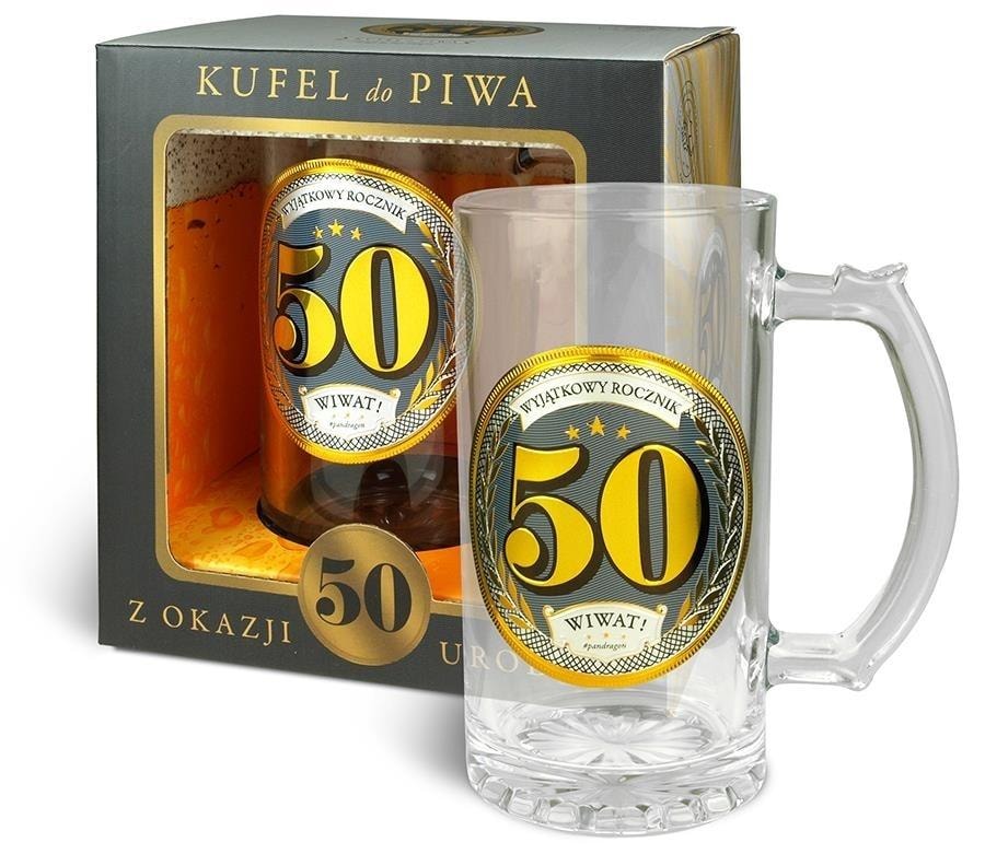 Beer Mug Gld 50 Birthday - perfect gift for anniversary